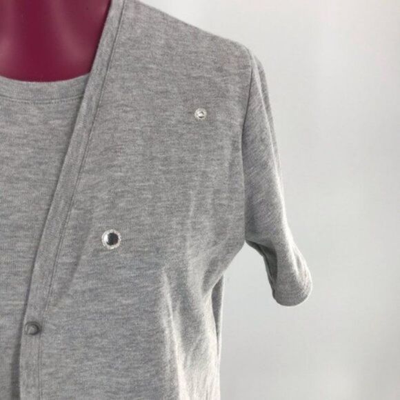 Rafael Sport Embellished Twin Set Sz L - Picture 2 of 10